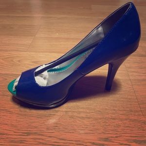 Rampage peep toe heels